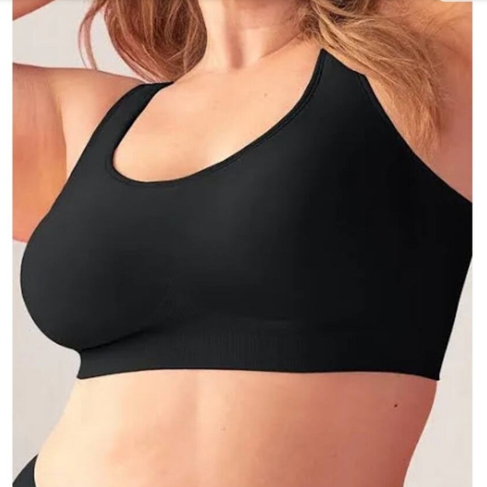 Shapermint Black Everyday Comfort Straps Wireless Comfort Bra